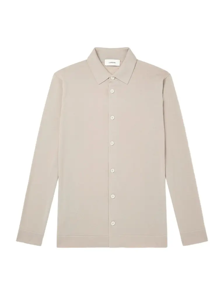Lardini Virgin Wool Polo Shirt - Men | Image 1 Lardini Virgin Wool Polo Shirt - Men | Image 1