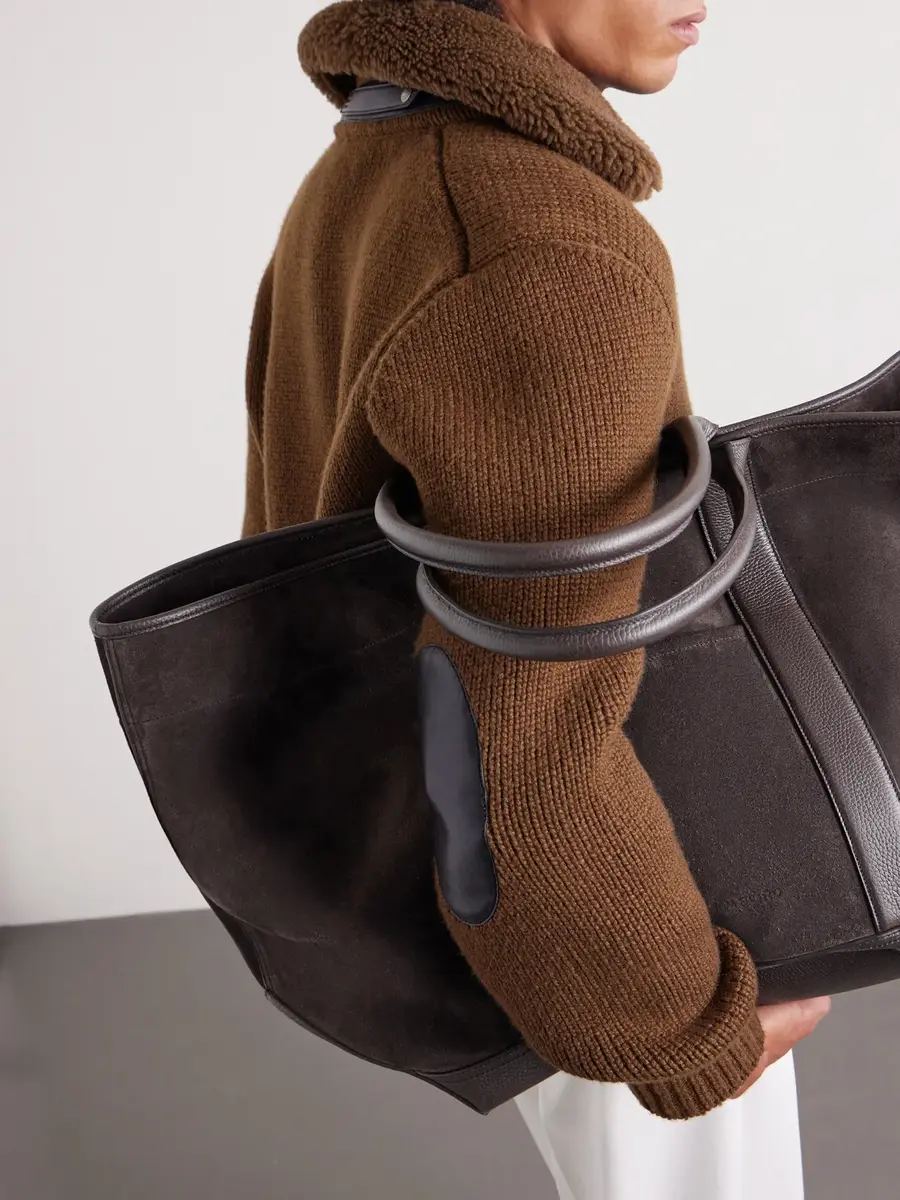 Tom Ford Leather-Trimmed Suede Weekend Bag - Men | Thumbnail 3 Tom Ford Leather-Trimmed Suede Weekend Bag - Men | Thumbnail 3