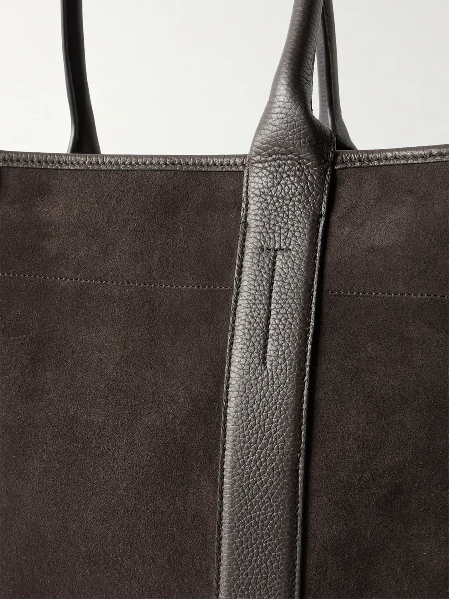 Tom Ford Leather-Trimmed Suede Weekend Bag - Men | Thumbnail 5 Tom Ford Leather-Trimmed Suede Weekend Bag - Men | Thumbnail 5