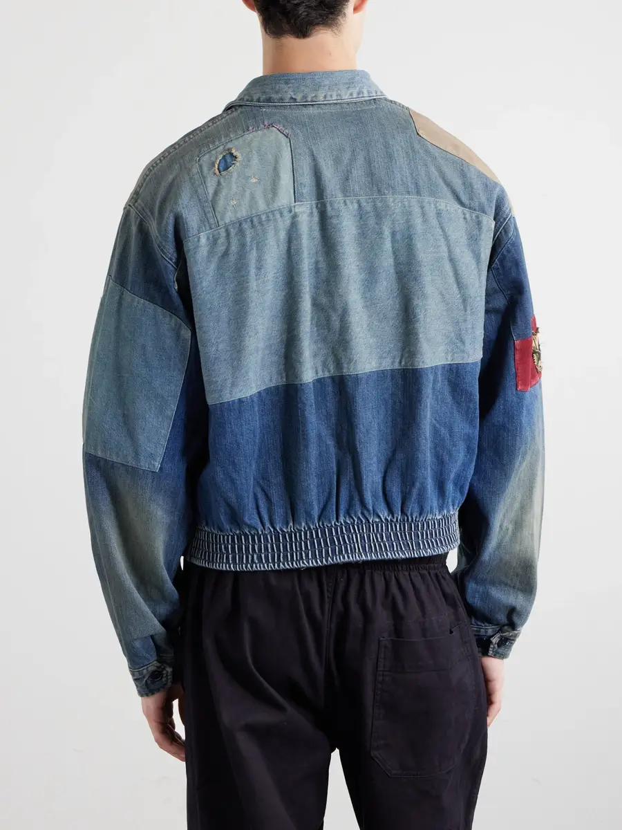 KAPITAL Distressed Patchwork Denim Jacket - Men | Thumbnail 4 KAPITAL Distressed Patchwork Denim Jacket - Men | Thumbnail 4