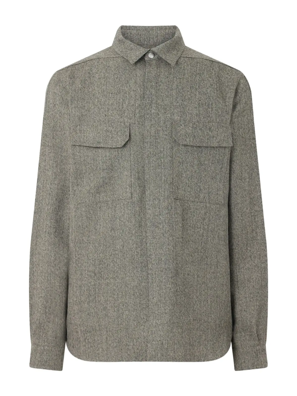 Mélange Wool Overshirt - Men Mélange Wool Overshirt - Men