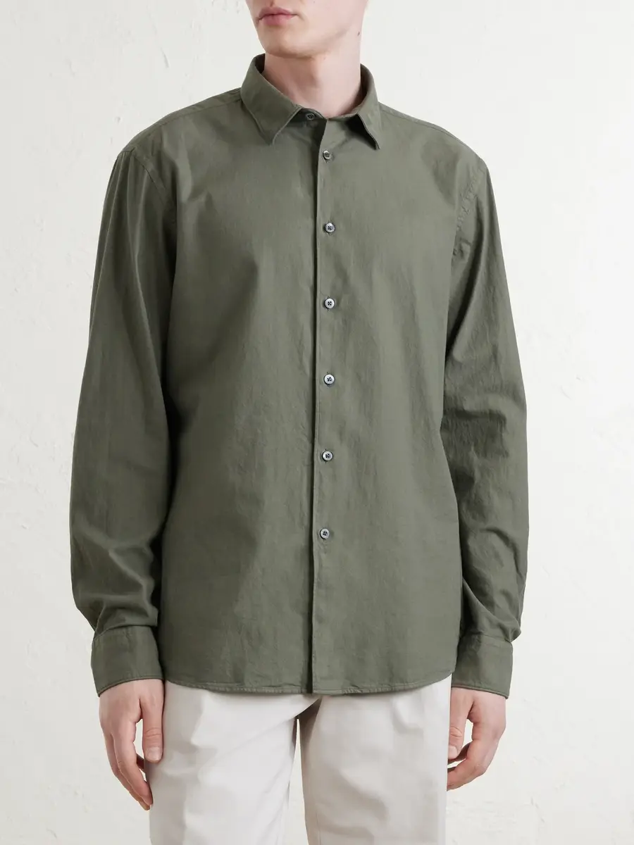 Canali Cotton-Poplin Shirt - Men | Thumbnail 3 Canali Cotton-Poplin Shirt - Men | Thumbnail 3