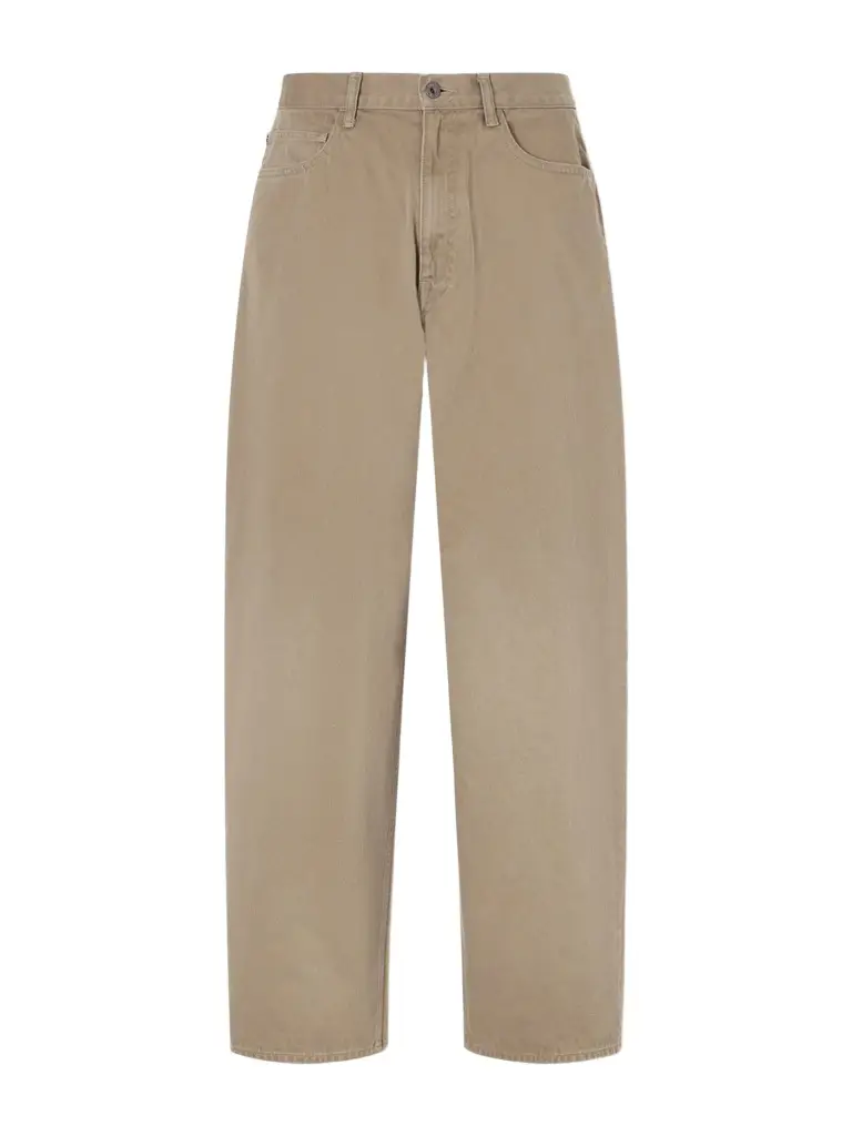 Wide-Leg Cotton Trousers - Men Wide-Leg Cotton Trousers - Men