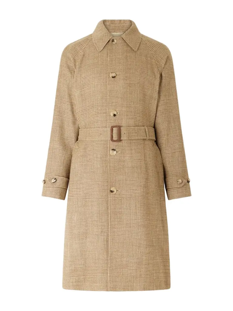 Polo Ralph Lauren Houndstooth Wool, Silk and Linen-Blend Coat - Men | Image 1 Polo Ralph Lauren Houndstooth Wool, Silk and Linen-Blend Coat - Men | Image 1