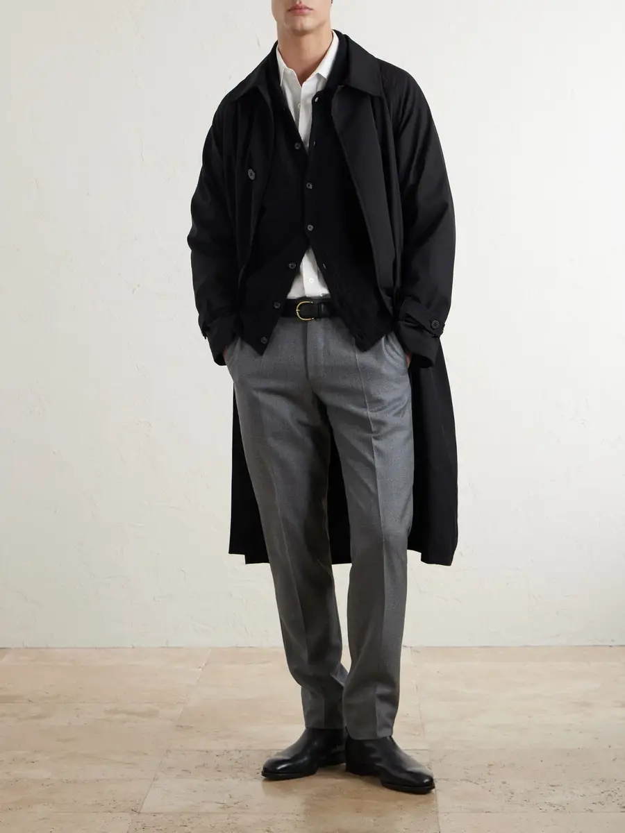 Slowear Incotex Straight-leg Wool-Canvas Trousers - Men | Thumbnail 2