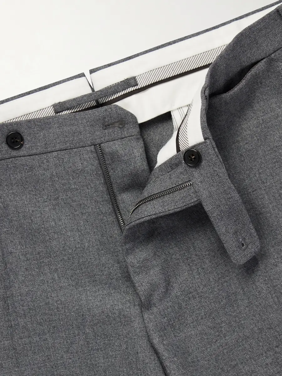 Slowear Incotex Straight-leg Wool-Canvas Trousers - Men | Thumbnail 6
