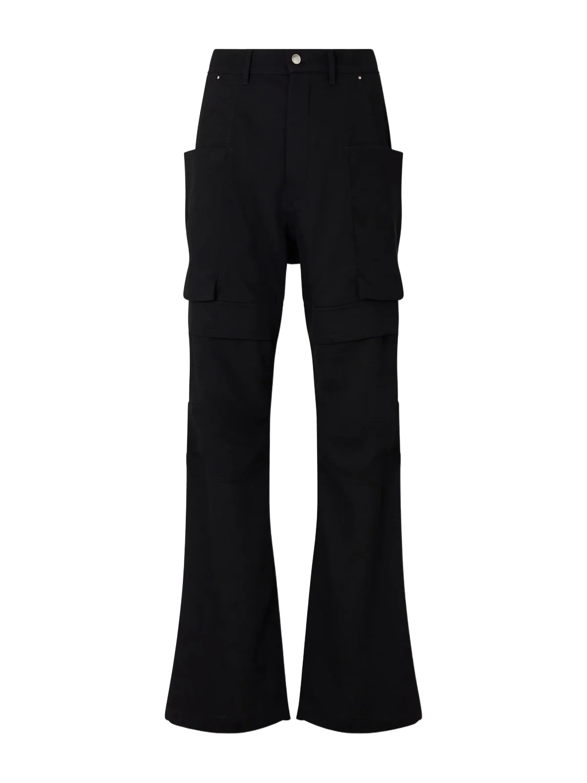 Stefan Flared Grain De Poudre Wool Cargo Trousers - Men Stefan Flared Grain De Poudre Wool Cargo Trousers - Men
