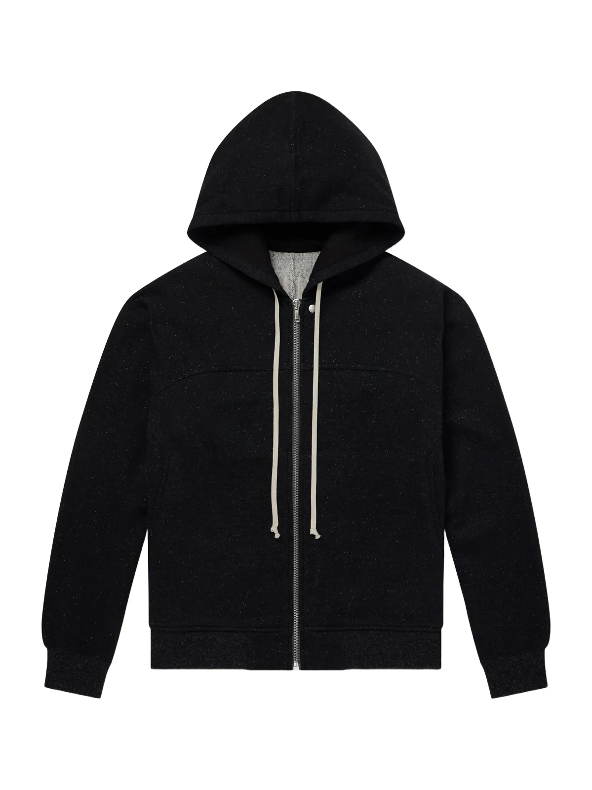 Washed Wool and Cotton-Blend Zip-Up Hoodie - Men Washed Wool and Cotton-Blend Zip-Up Hoodie - Men
