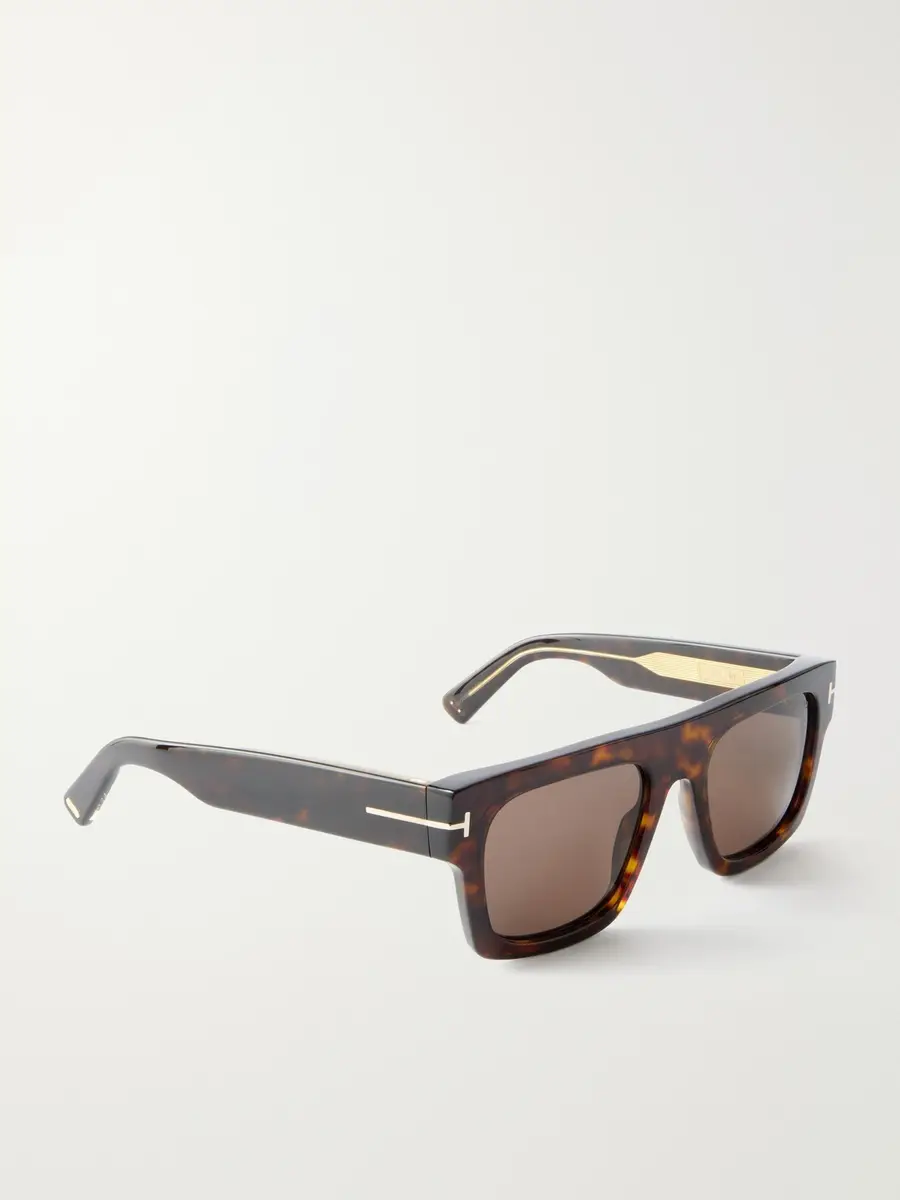 Tom Ford Square-Frame Tortoiseshell Acetate Sunglasses - Men | Thumbnail 4