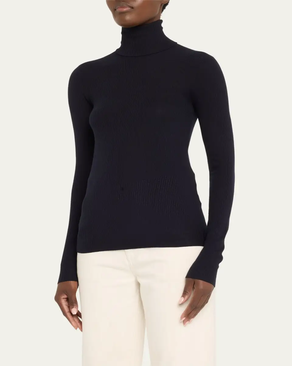 Loro Piana Taupo Ribbed Wool Turtleneck | Thumbnail 16