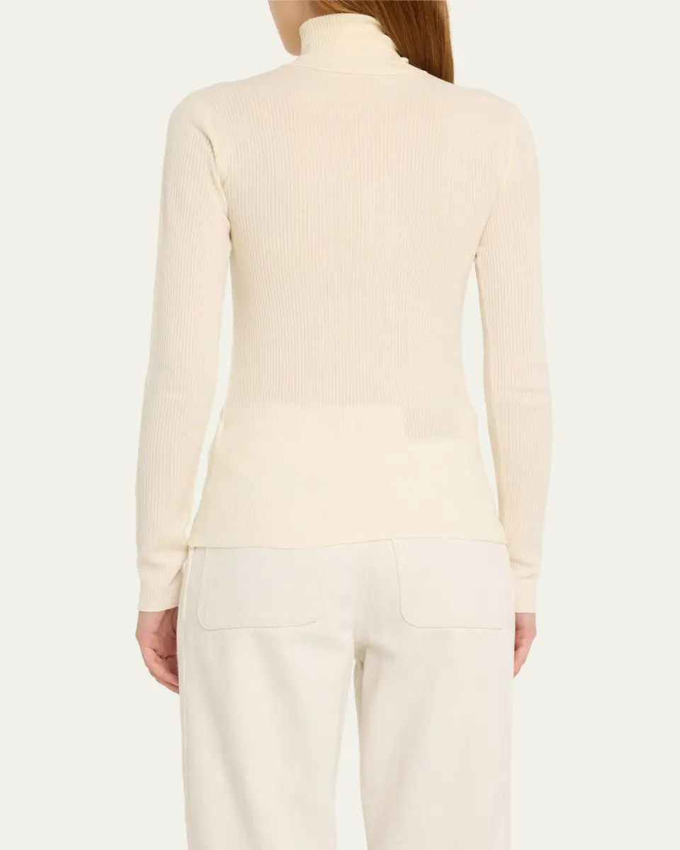 Loro Piana Taupo Ribbed Wool Turtleneck | Thumbnail 7
