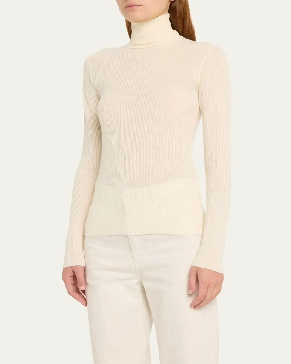 Loro Piana Taupo Ribbed Wool Turtleneck | Thumbnail 8