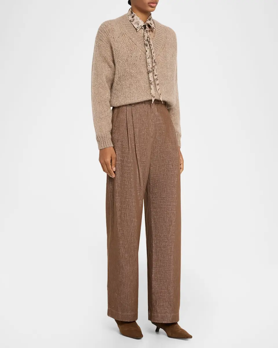 Brunello Cucinelli Printed Silk Chiffon Shirt | Thumbnail 2 Brunello Cucinelli Printed Silk Chiffon Shirt | Thumbnail 2