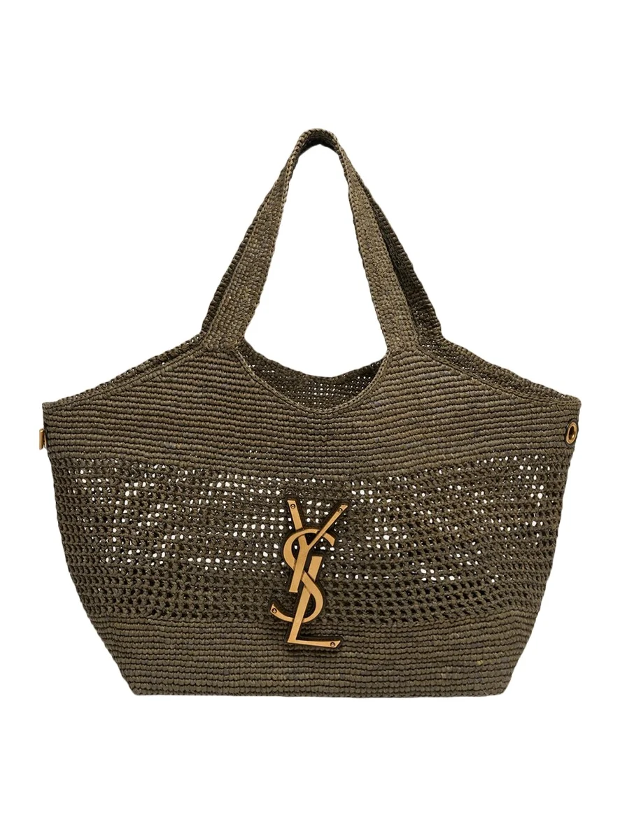Icare Medium Crochet Raffia Tote Bag