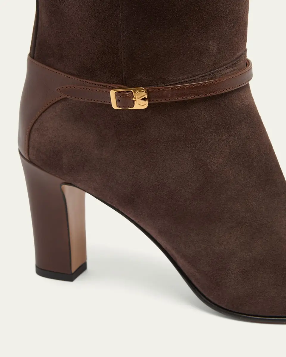 Valentino Garavani 85mm Pattie Suede Knee-High Boots | Thumbnail 3 Valentino Garavani 85mm Pattie Suede Knee-High Boots | Thumbnail 3