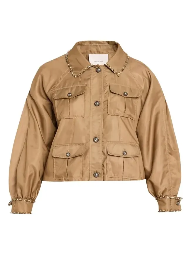Rhinestone Chain Utility Jacket Rhinestone Chain Utility Jacket