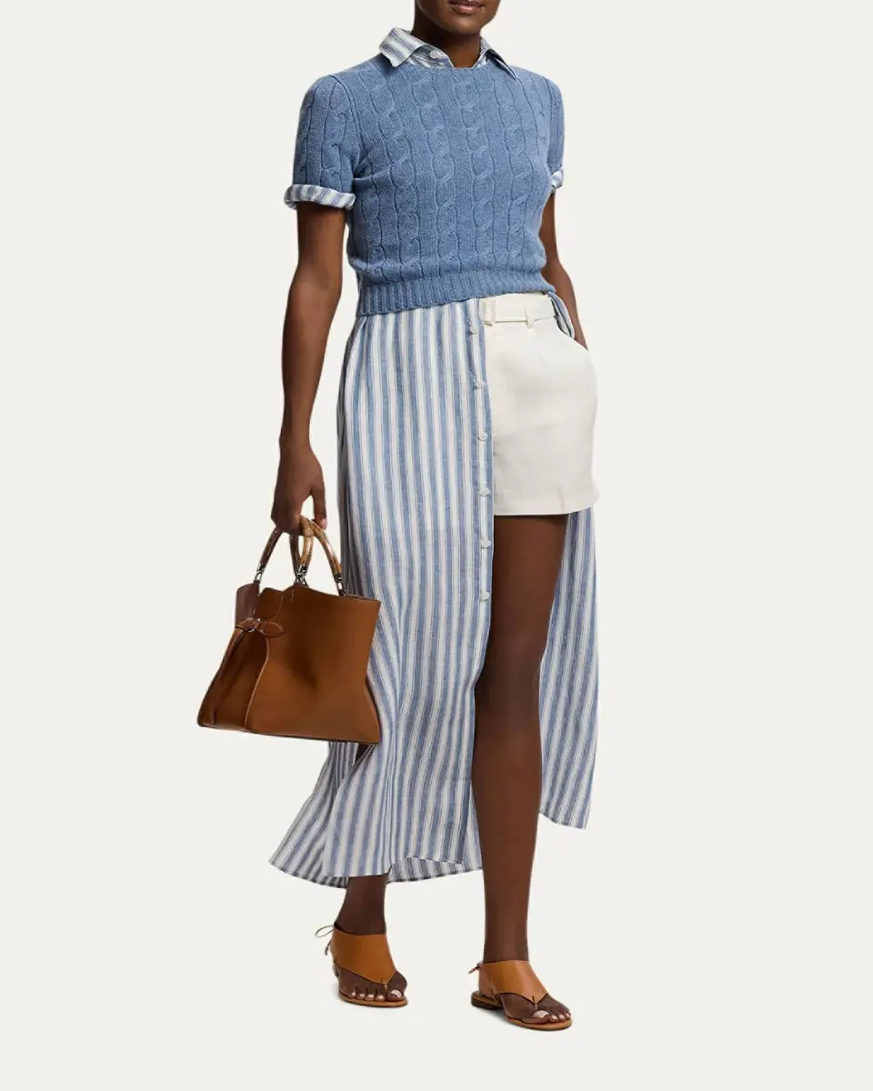 Ralph Lauren Collection Cable-Knit Cashmere Cropped Sweater | Thumbnail 2 Ralph Lauren Collection Cable-Knit Cashmere Cropped Sweater | Thumbnail 2