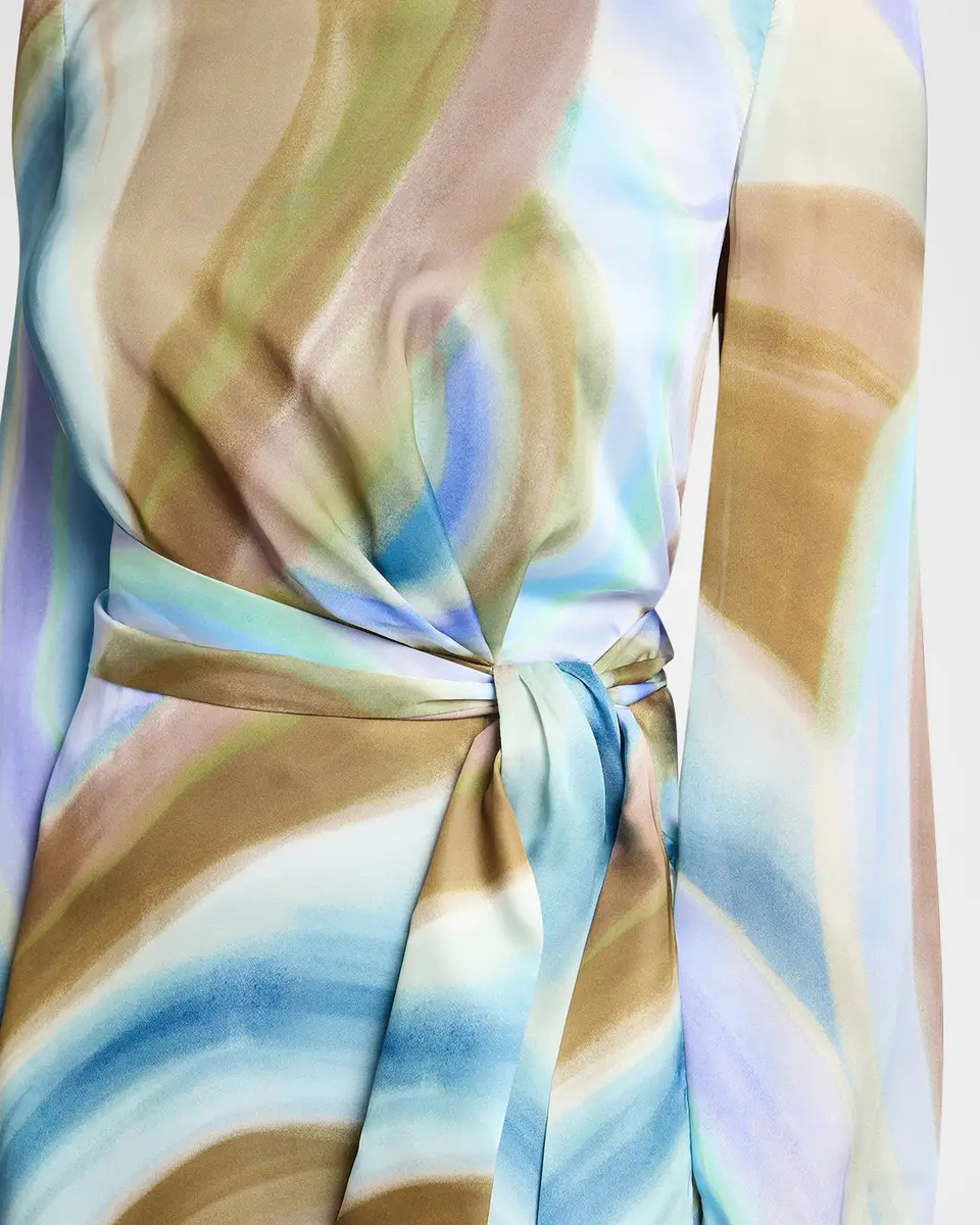 Santorelli Doria Abstract-Print Georgette Midi Dress | Thumbnail 4 Santorelli Doria Abstract-Print Georgette Midi Dress | Thumbnail 4