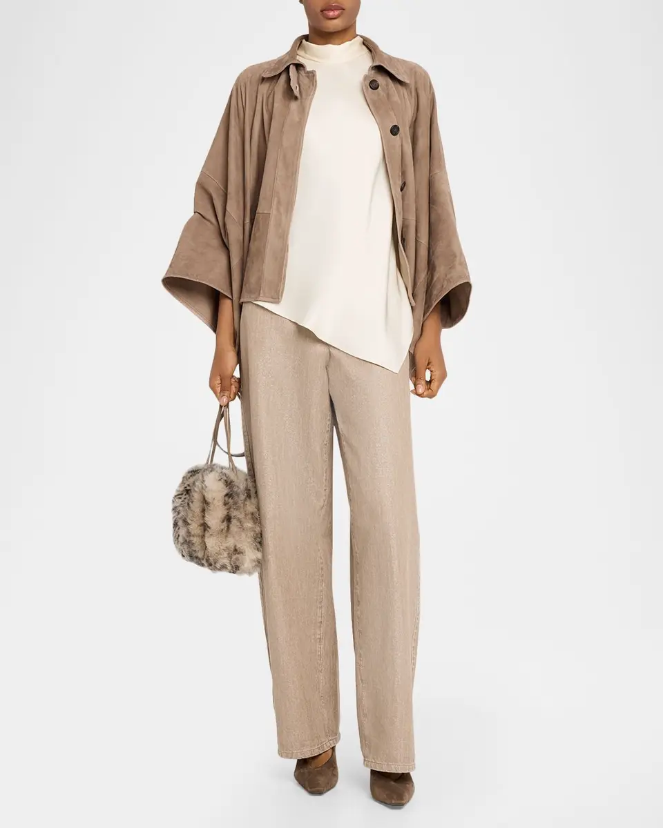 Brunello Cucinelli Asymmetric Sleeveless Silk Blouse | Thumbnail 2 Brunello Cucinelli Asymmetric Sleeveless Silk Blouse | Thumbnail 2
