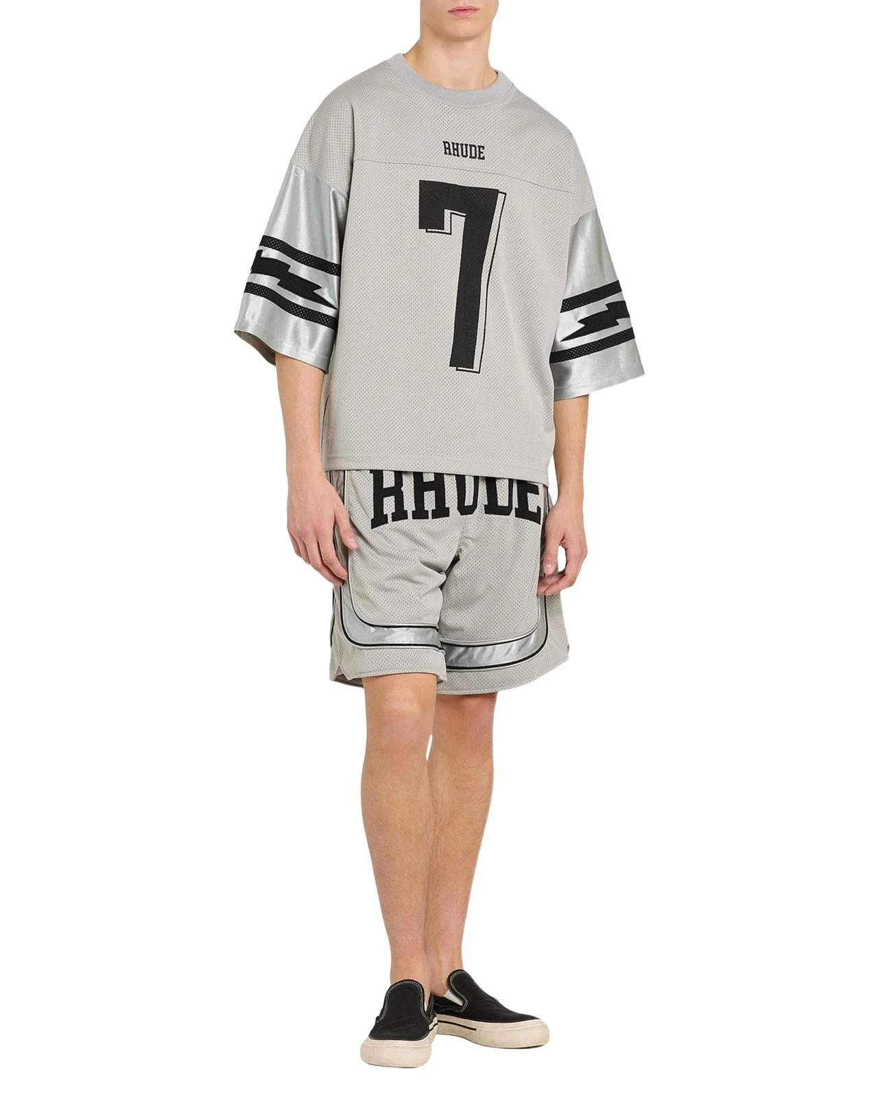 Rhude Men's Lightning Mesh Jersey T-Shirt