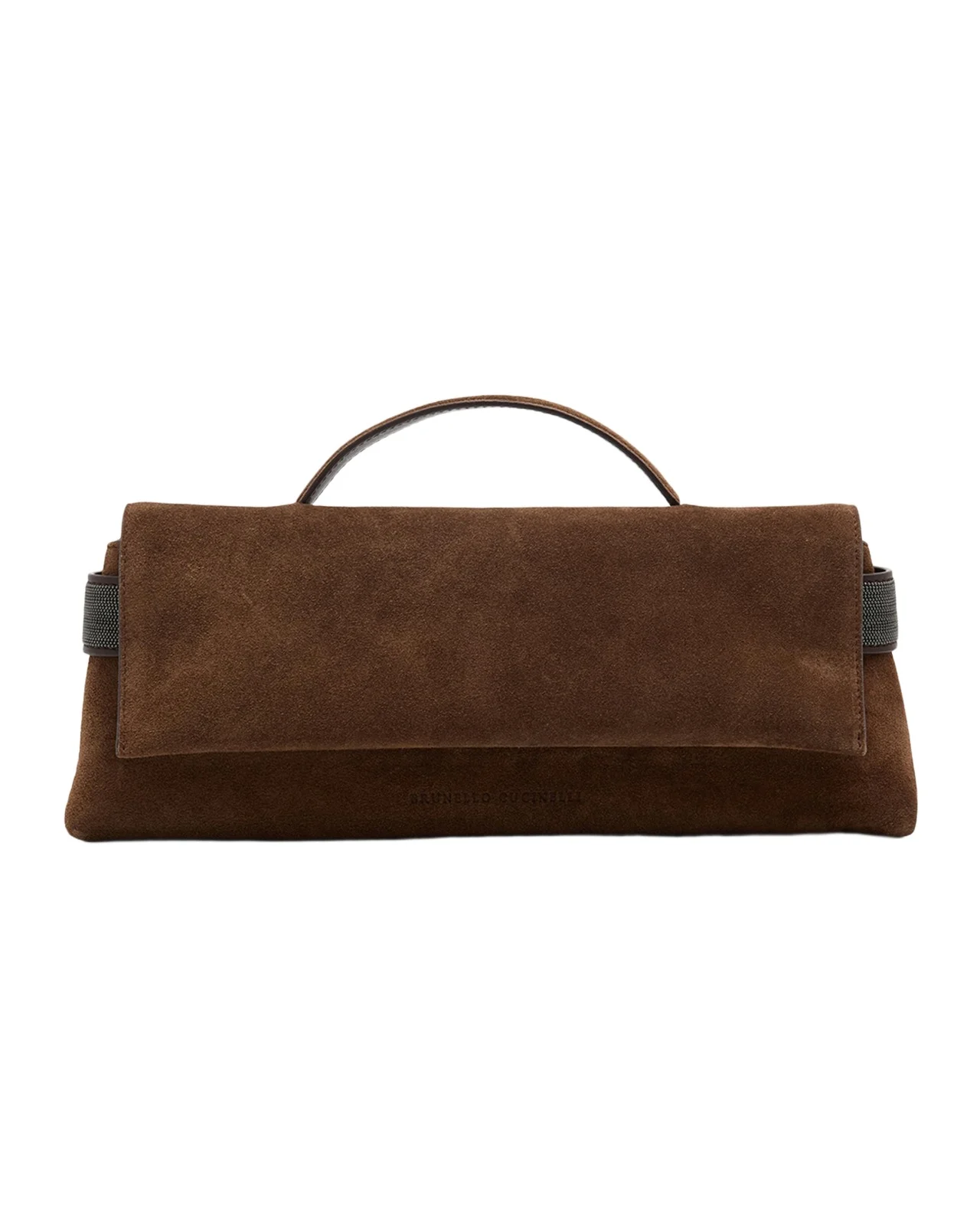 Essence Monili-Trim Suede Top-Handle Bag Essence Monili-Trim Suede Top-Handle Bag