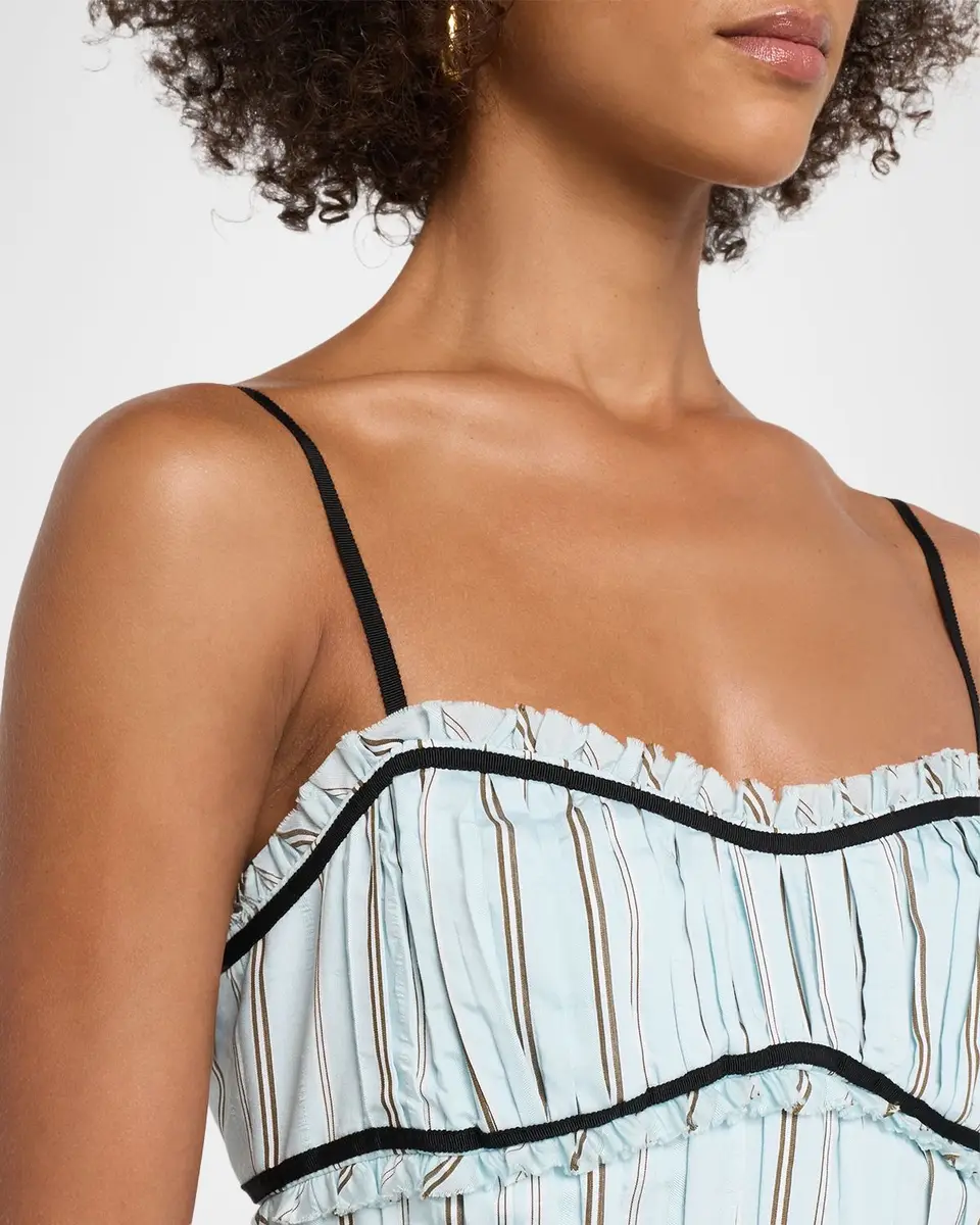 Cinq à Sept Celia Striped Maxi Dress | Thumbnail 5