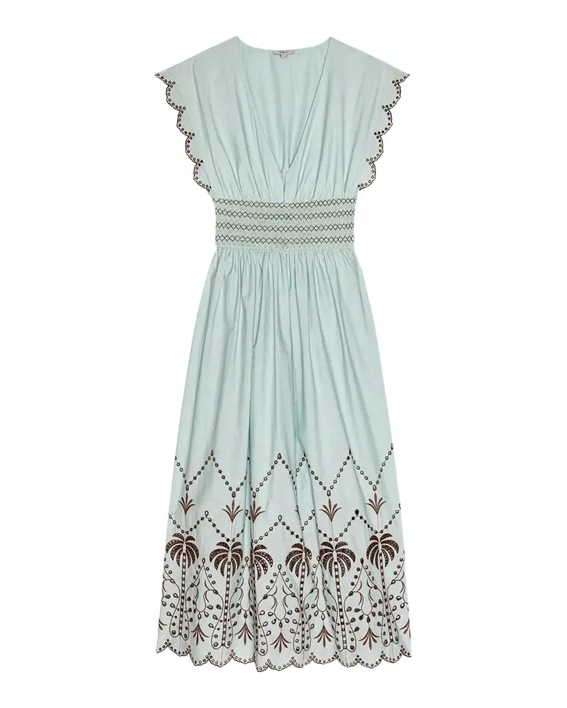 RAILS Roxanne Embroidered Cotton Midi Dress | Image 1 RAILS Roxanne Embroidered Cotton Midi Dress | Image 1