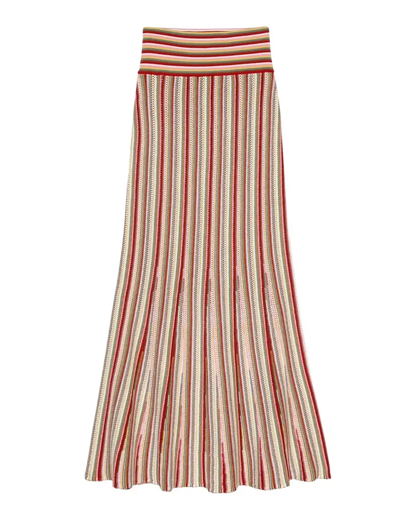 Nari Stripe Crochet Maxi Skirt Nari Stripe Crochet Maxi Skirt