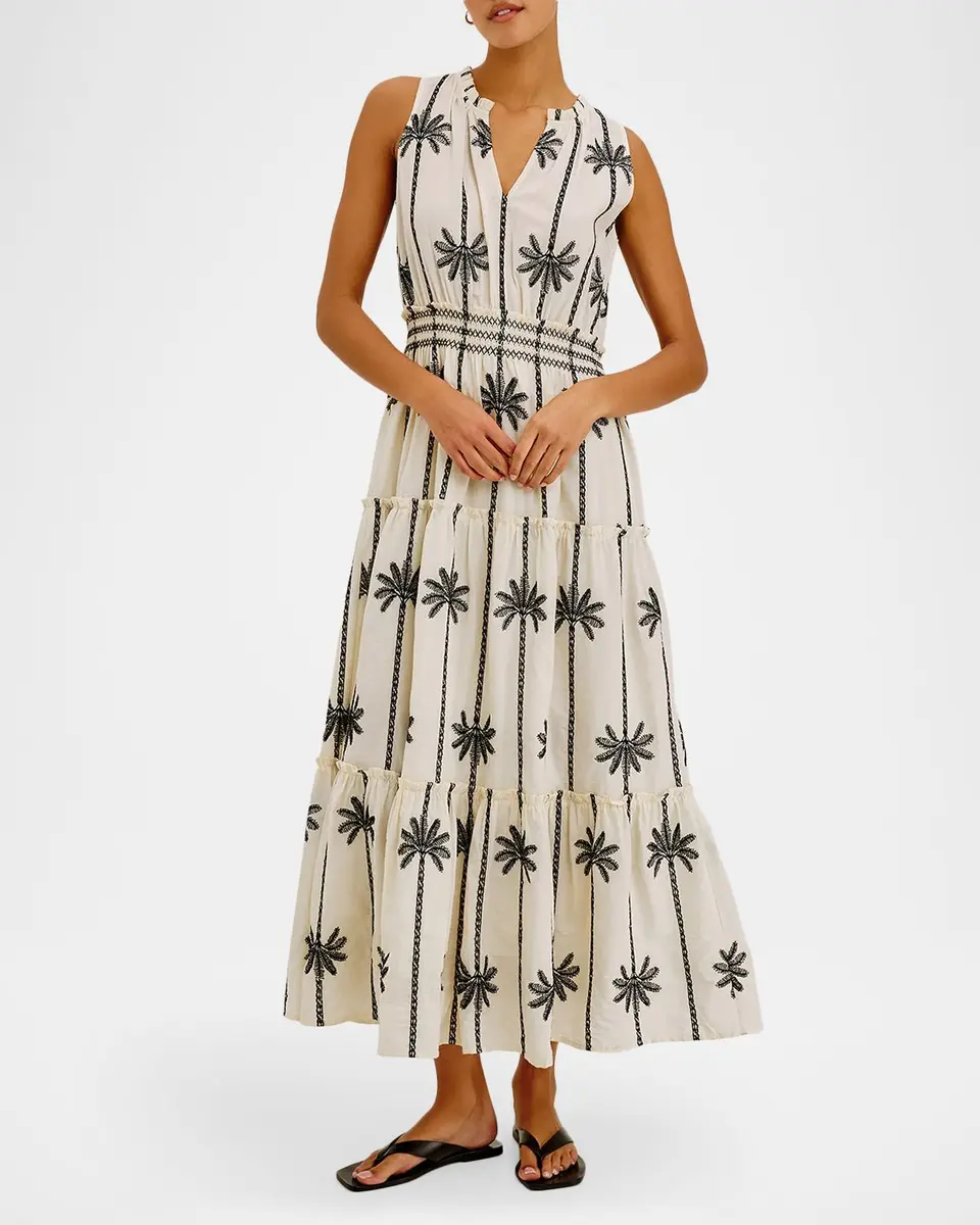 RAILS Loulou Embroidered Cotton Maxi Dress | Thumbnail 2 RAILS Loulou Embroidered Cotton Maxi Dress | Thumbnail 2