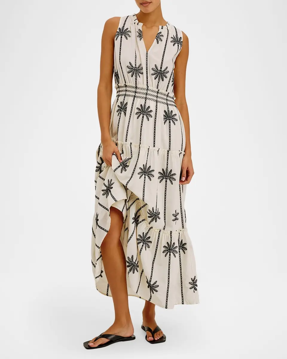 RAILS Loulou Embroidered Cotton Maxi Dress | Thumbnail 4 RAILS Loulou Embroidered Cotton Maxi Dress | Thumbnail 4