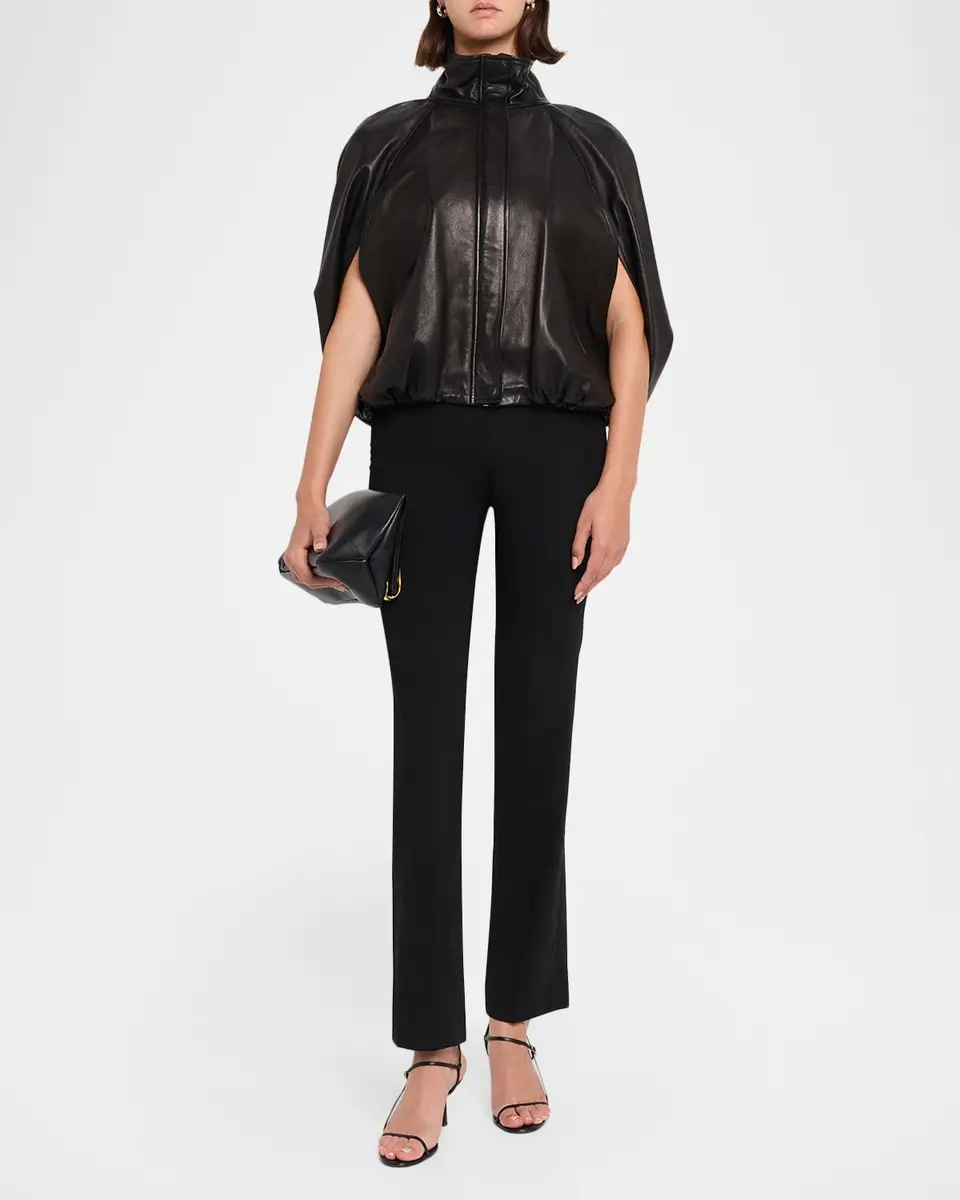 Simkhai Jada Nappa Leather Cape Jacket | Thumbnail 2 Simkhai Jada Nappa Leather Cape Jacket | Thumbnail 2