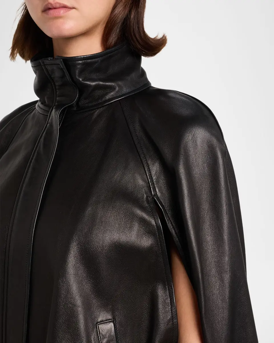 Simkhai Jada Nappa Leather Cape Jacket | Thumbnail 5 Simkhai Jada Nappa Leather Cape Jacket | Thumbnail 5