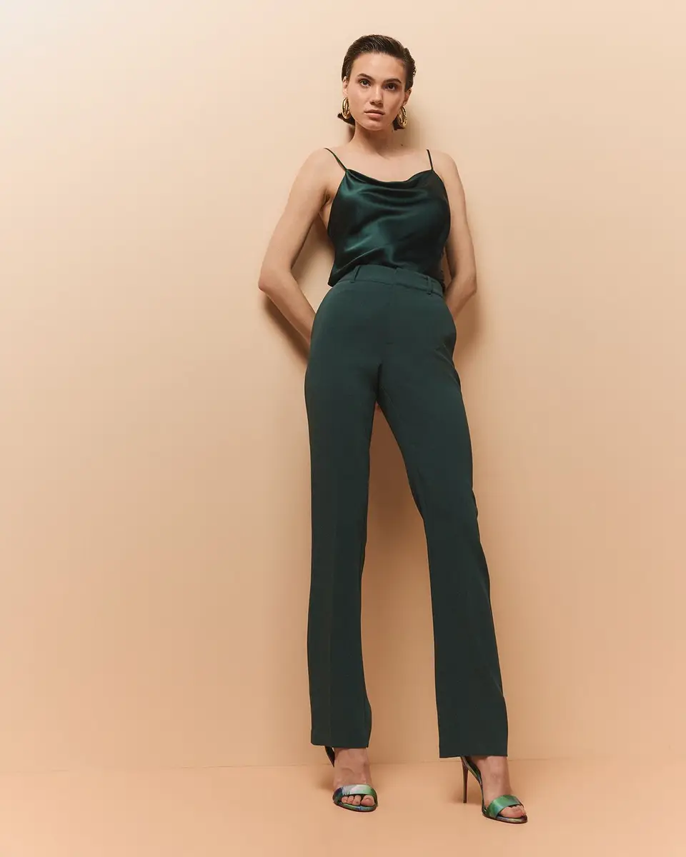Cinq à Sept Kerry Slim Straight-Leg Crepe Pants | Thumbnail 5 Cinq à Sept Kerry Slim Straight-Leg Crepe Pants | Thumbnail 5