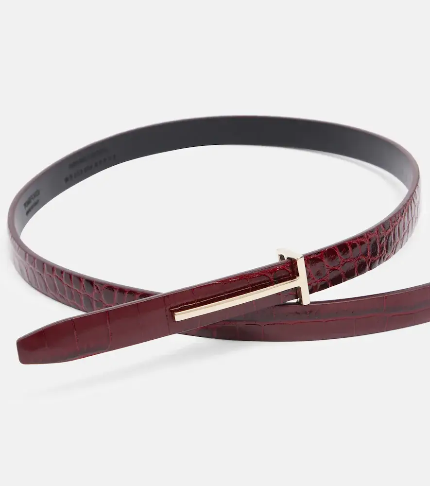 Tom Ford Croc-effect leather belt | Thumbnail 2