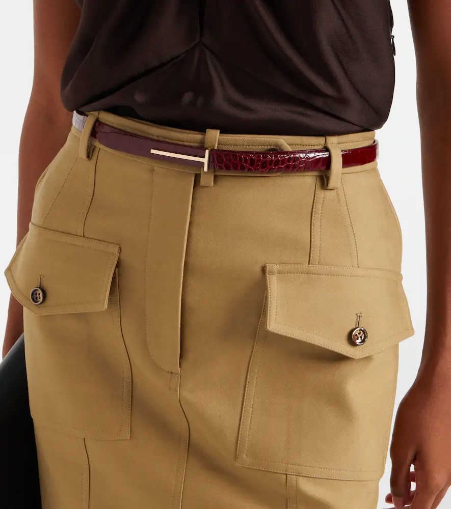 Tom Ford Croc-effect leather belt | Thumbnail 3