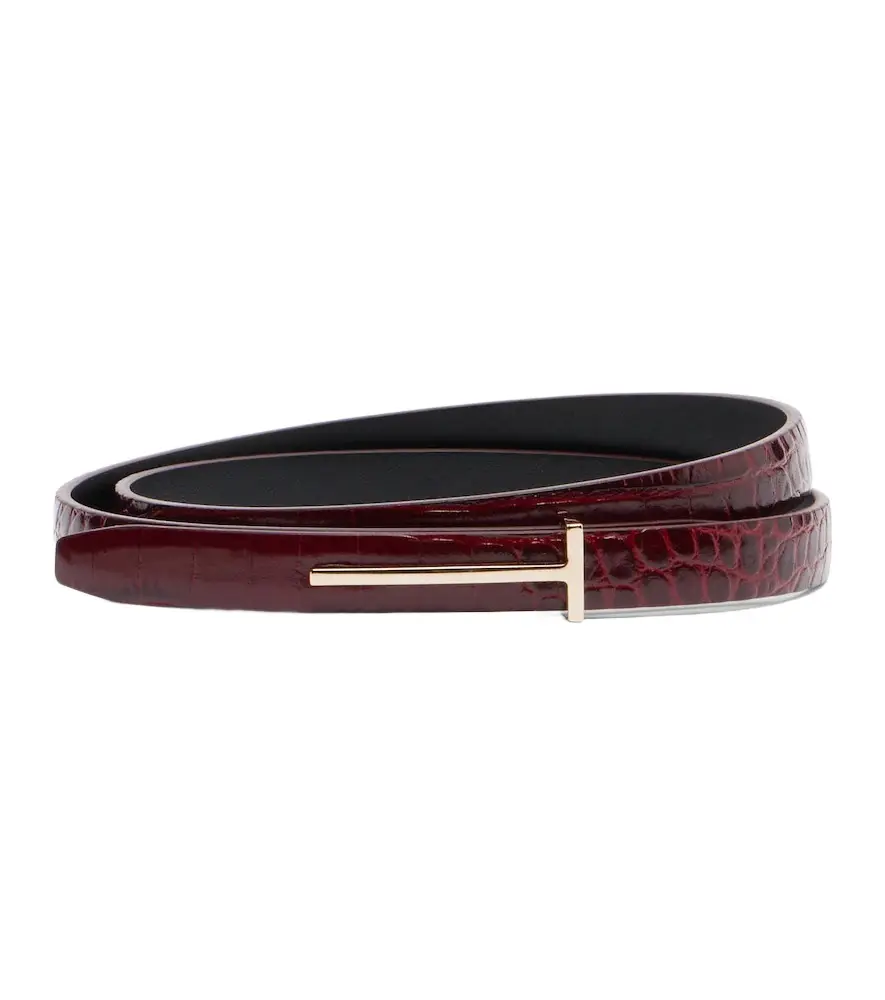 Tom Ford Croc-effect leather belt | Image 1 Tom Ford Croc-effect leather belt | Image 1