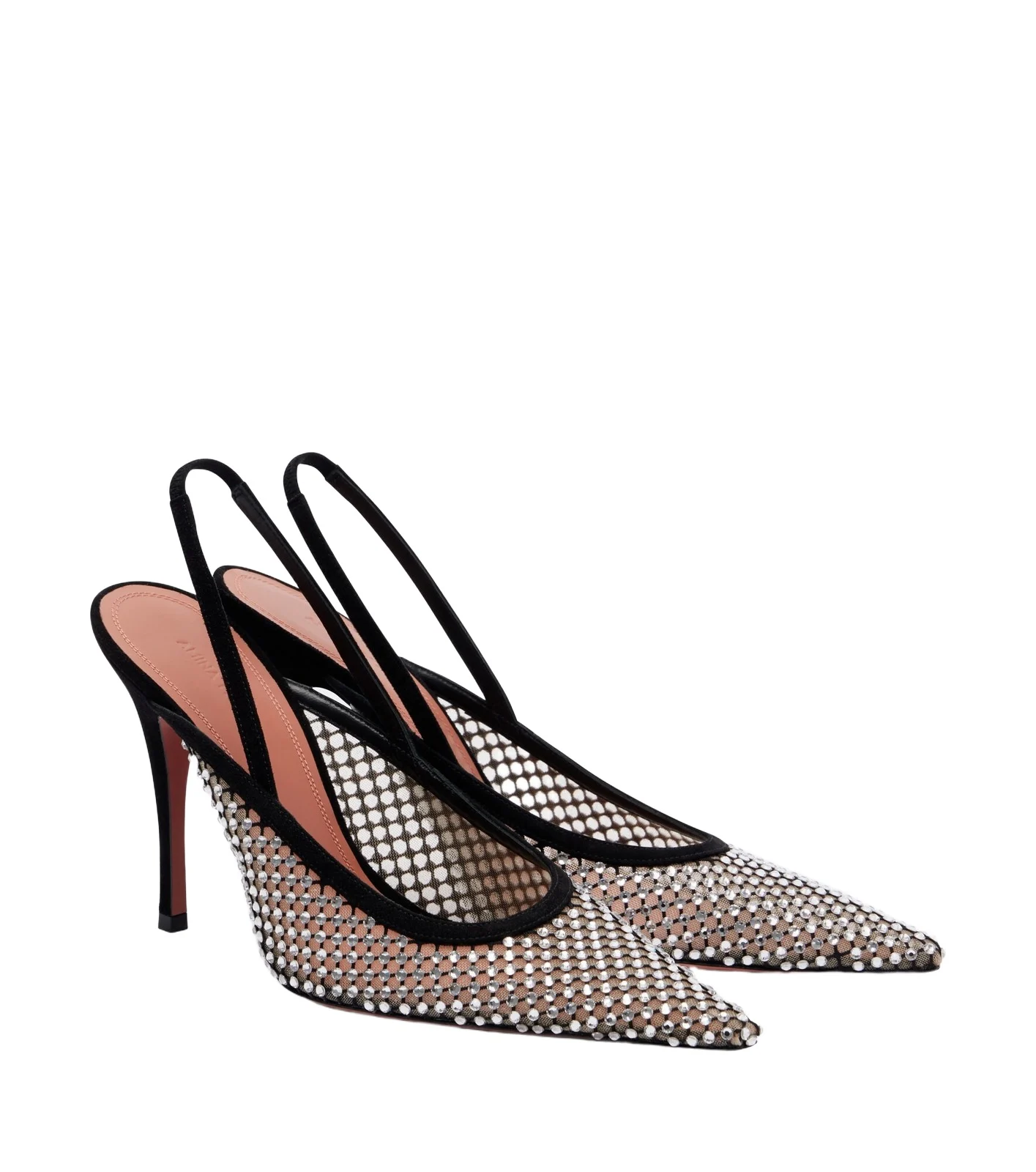Felicia embellished mesh slingback pumps Felicia embellished mesh slingback pumps