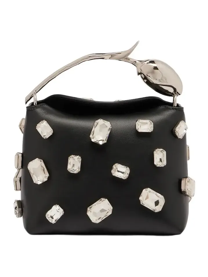 Bloom Mini leather top-handle bag