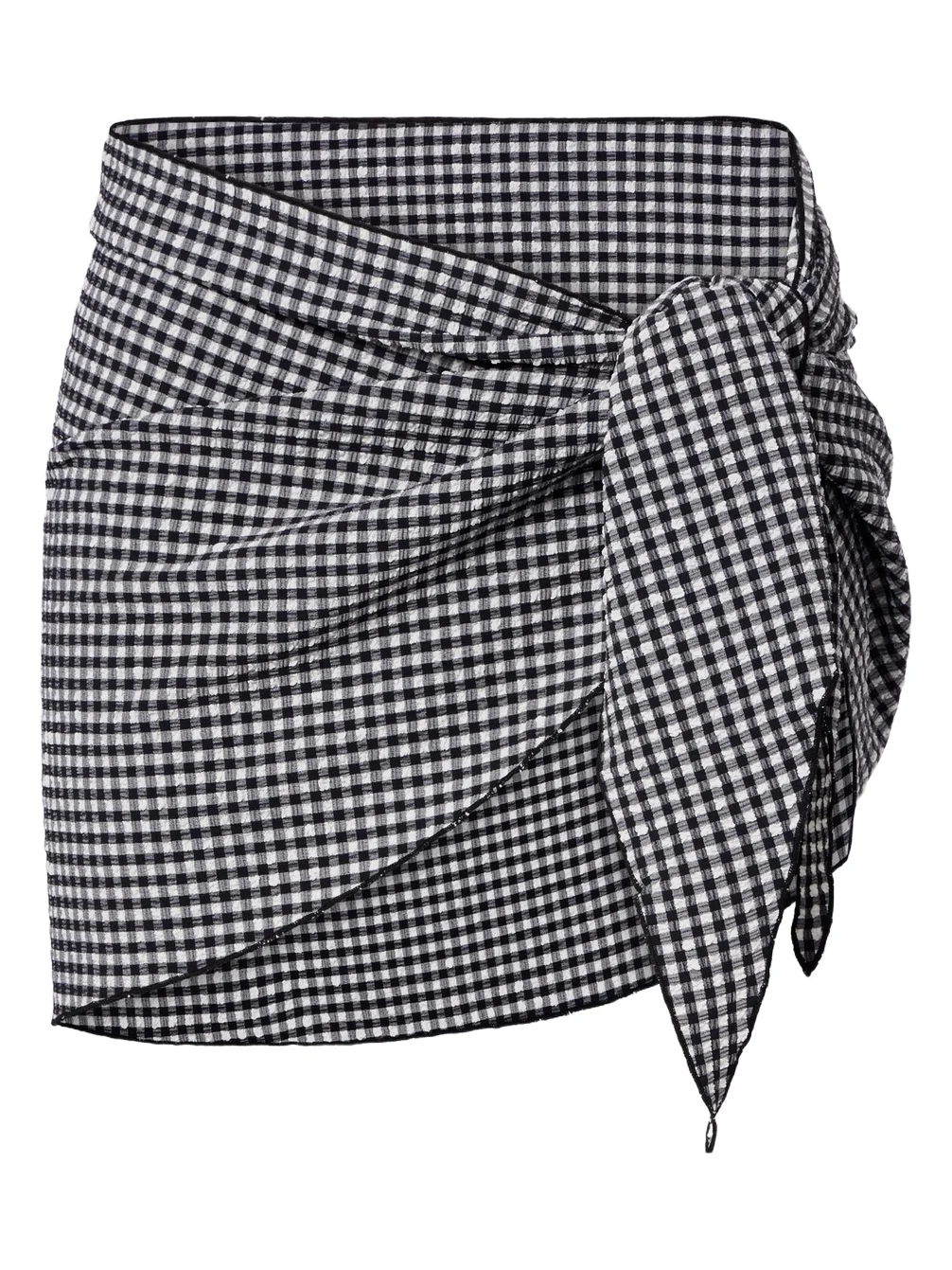 Gingham beach cover-up