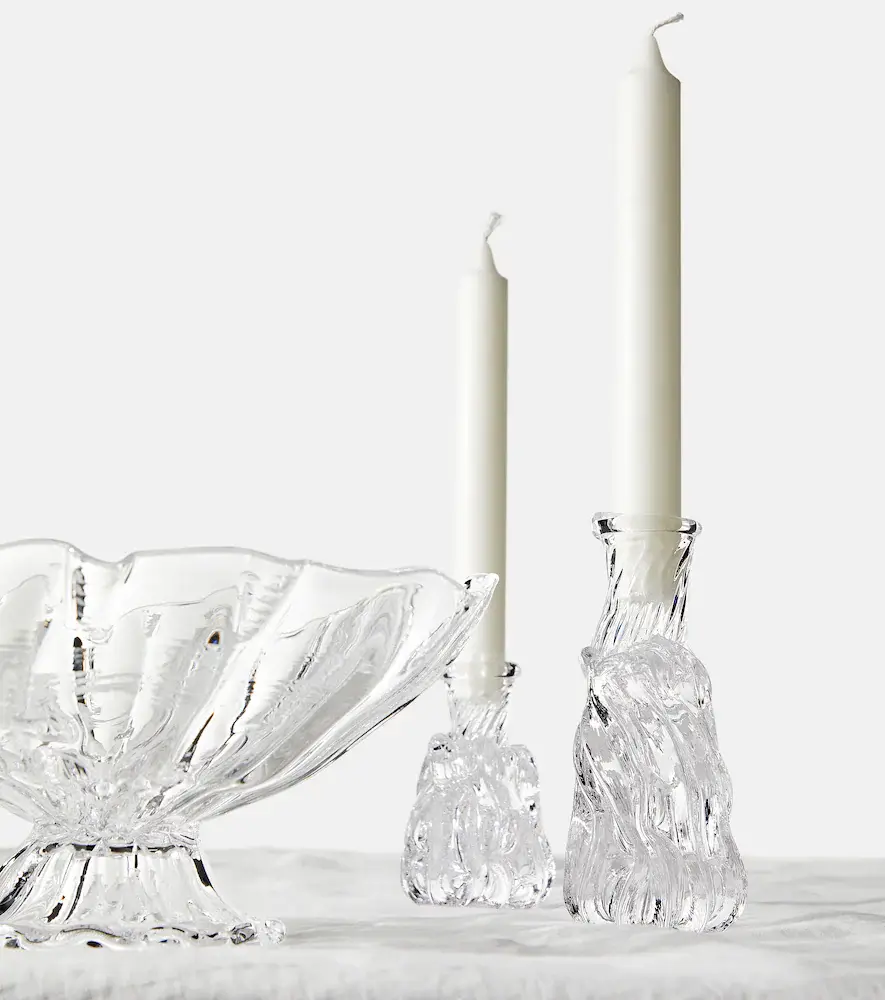 Alexander Kirkeby Set of 2 crystal candle holders | Thumbnail 2
