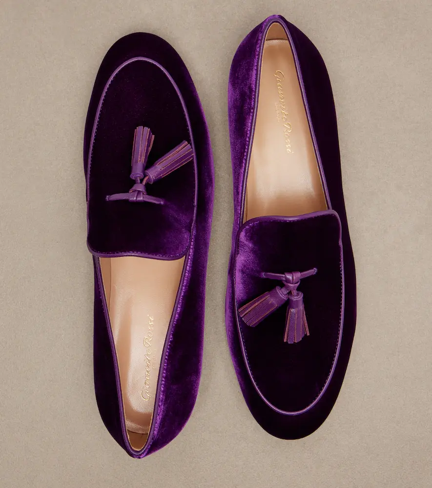 Gianvito Rossi Tasseled velvet loafers | Thumbnail 3