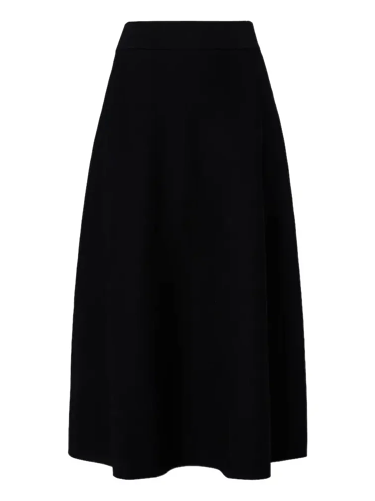 Knitted A-line midi skirt Knitted A-line midi skirt