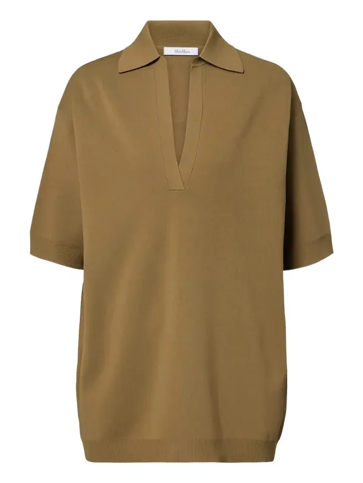 Oversized knitted polo shirt Oversized knitted polo shirt