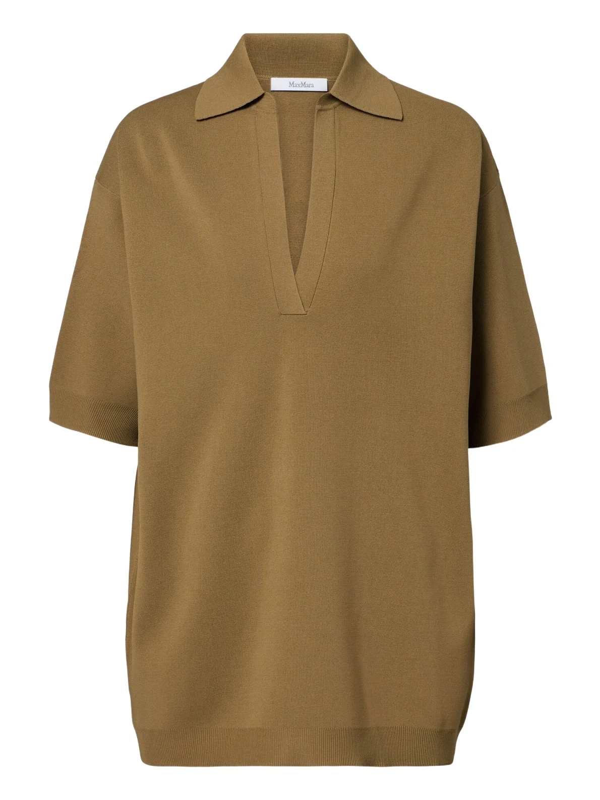 Max Mara Oversized knitted polo shirt
