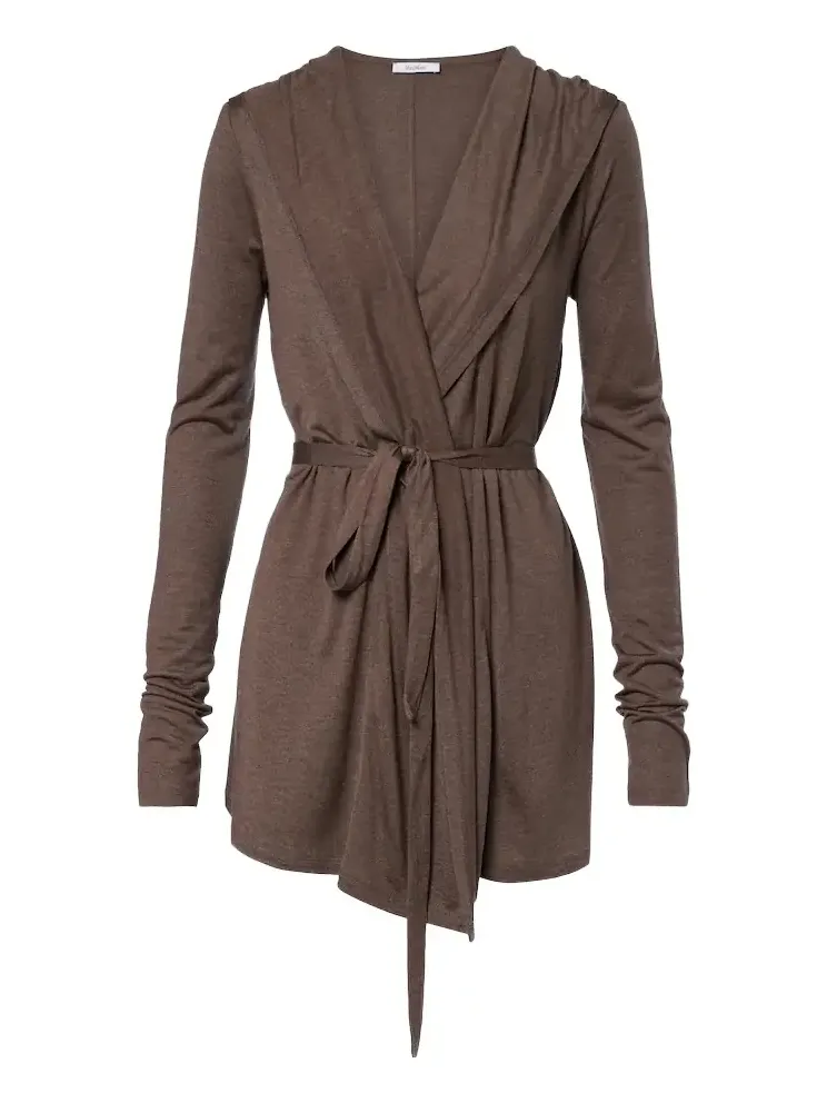 Jersey wrap cardigan