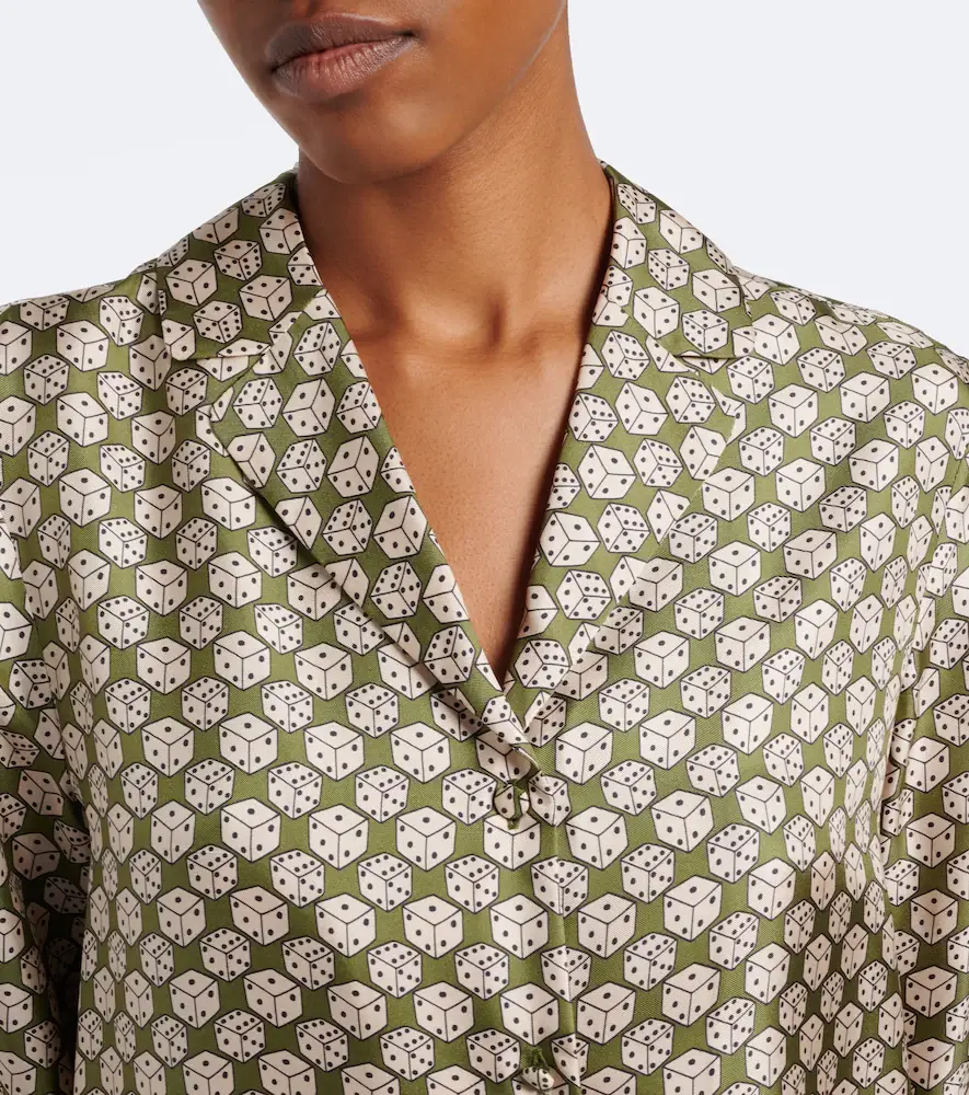 'S Max Mara 'S Max Mara Printed silk twill shirt | Thumbnail 5 'S Max Mara 'S Max Mara Printed silk twill shirt | Thumbnail 5