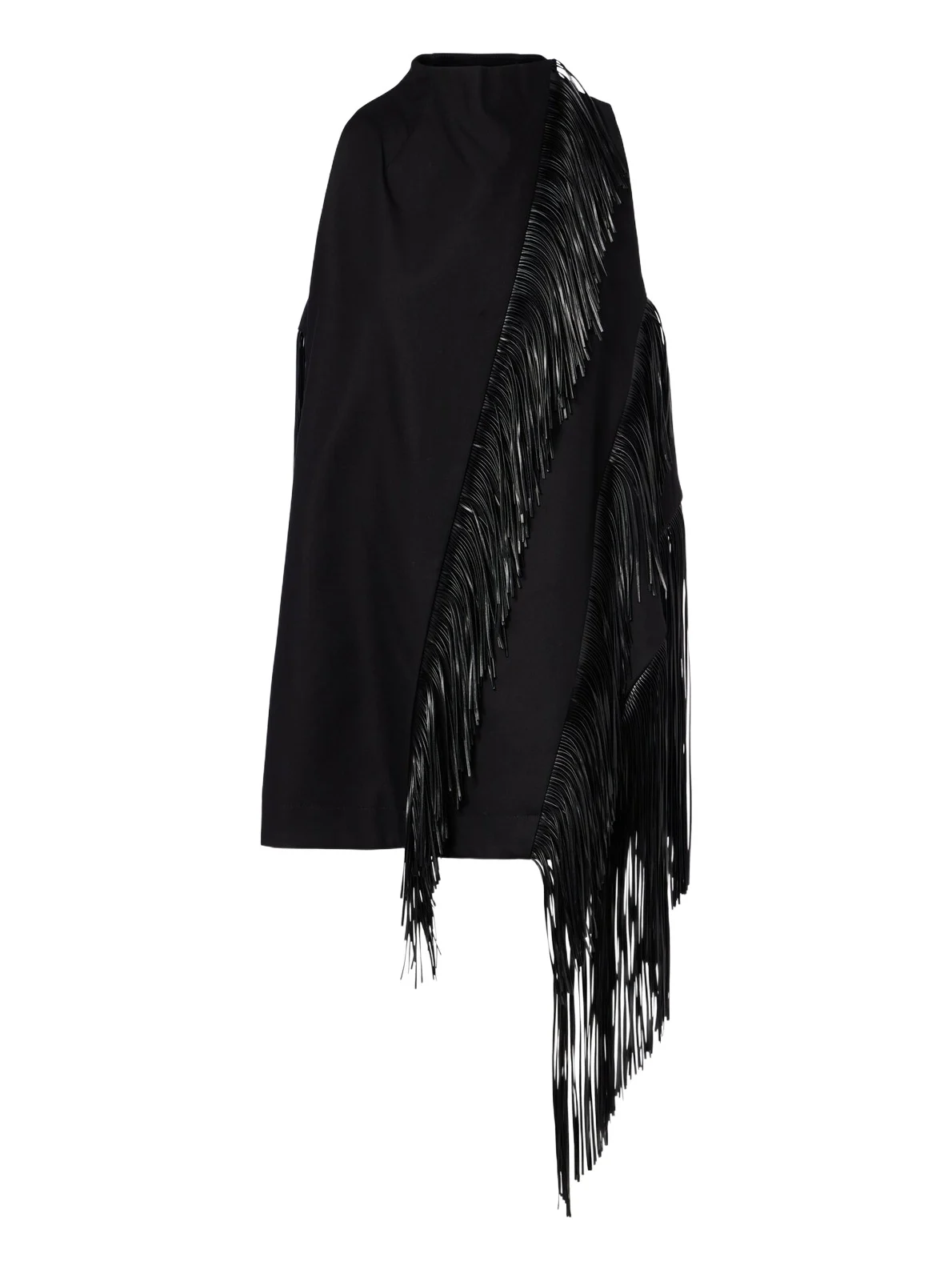 Fringed halterneck cotton top