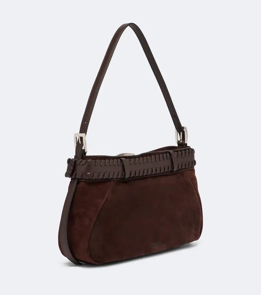 Staud Brooklyn Small suede shoulder bag | Thumbnail 3 Staud Brooklyn Small suede shoulder bag | Thumbnail 3
