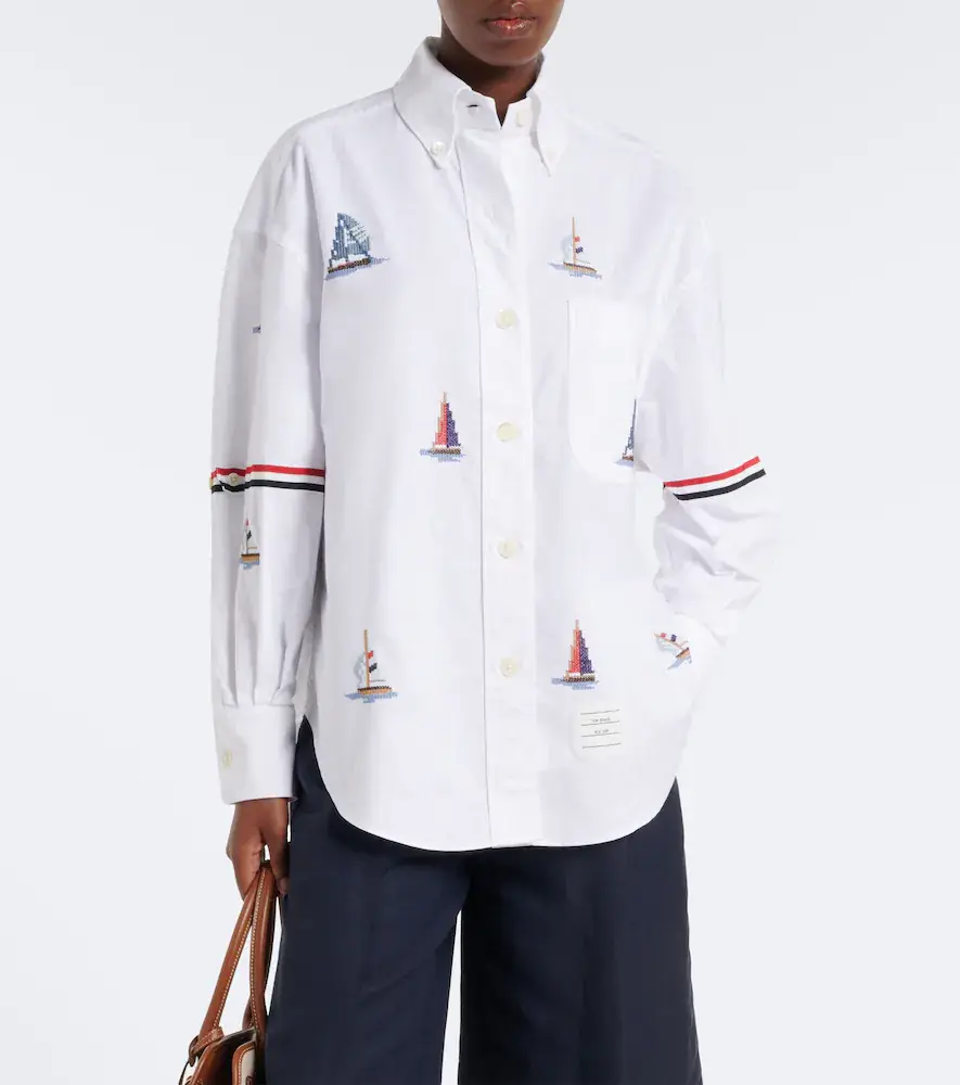 Thom Browne Printed cotton shirt | Thumbnail 2 Thom Browne Printed cotton shirt | Thumbnail 2