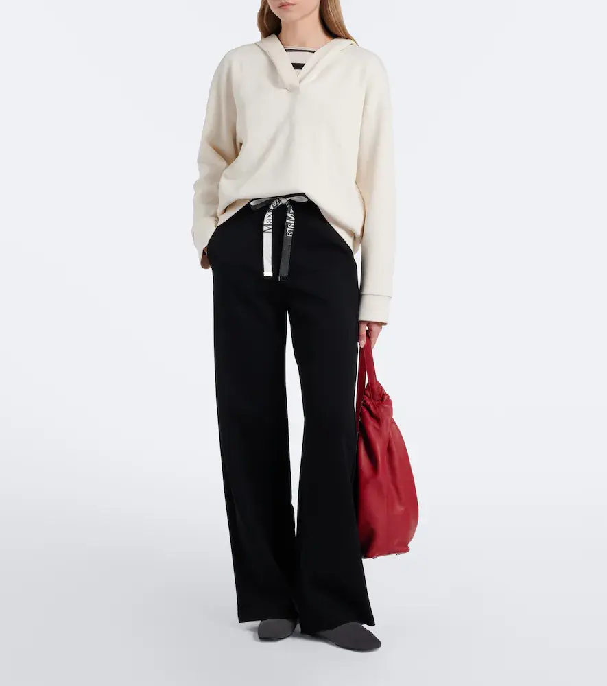 'S Max Mara 'S Max Mara Cotton-blend wide-leg pants | Thumbnail 3 'S Max Mara 'S Max Mara Cotton-blend wide-leg pants | Thumbnail 3